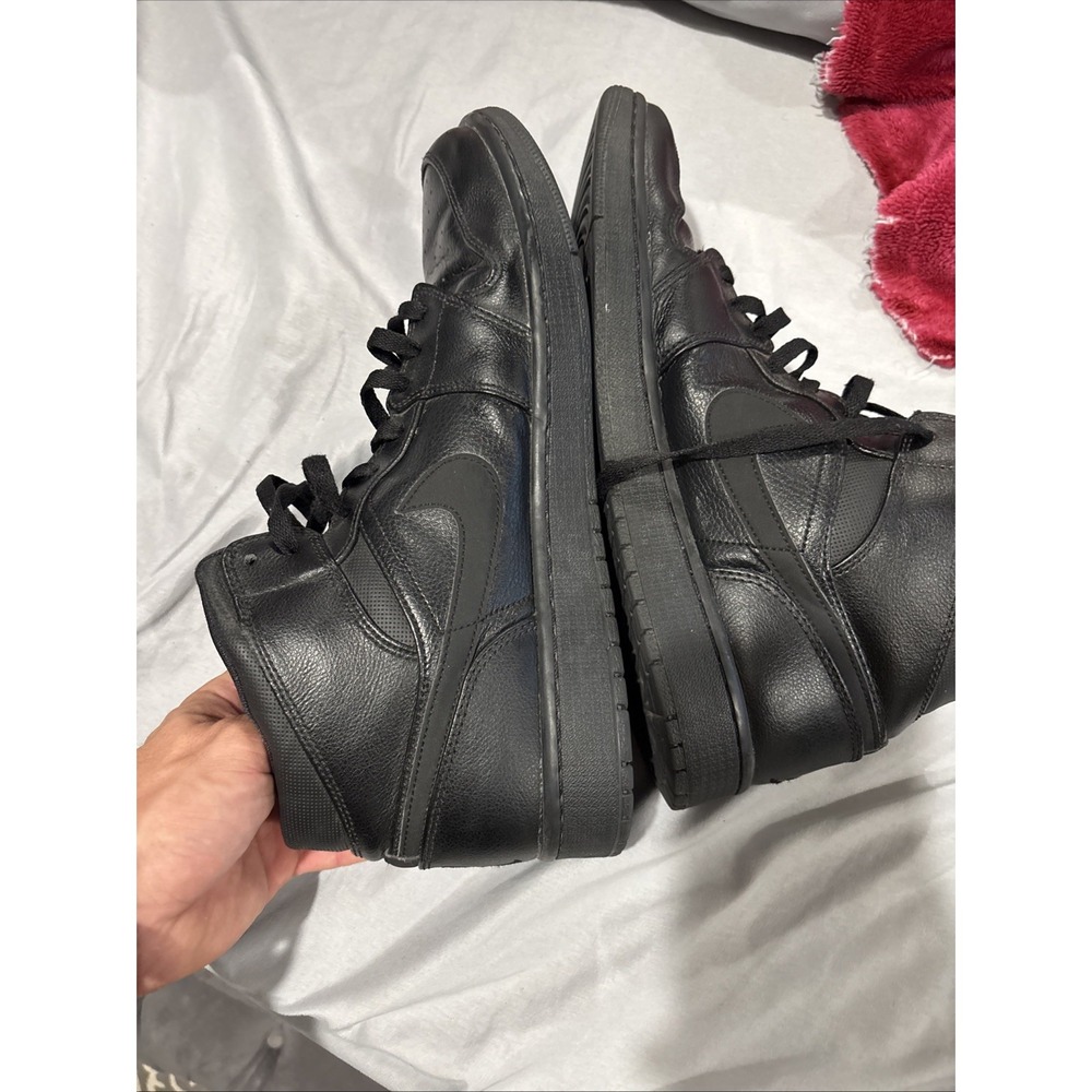 Size 13 - Air Jordan 1 Mid Black - Picture 6 of 6